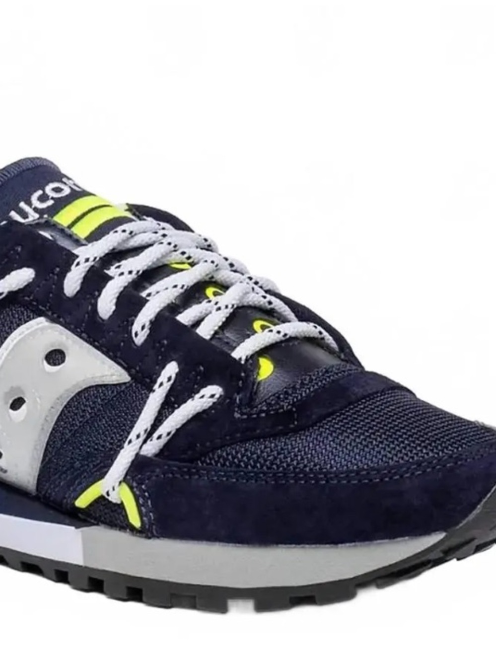 Saucony Navy with Neon Yellow Accent Running Shoe